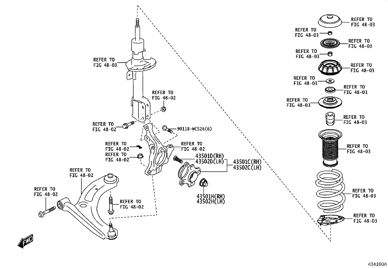 90118-WC168 NUT (FOR FRONT AXLE SHAFT RH) product image