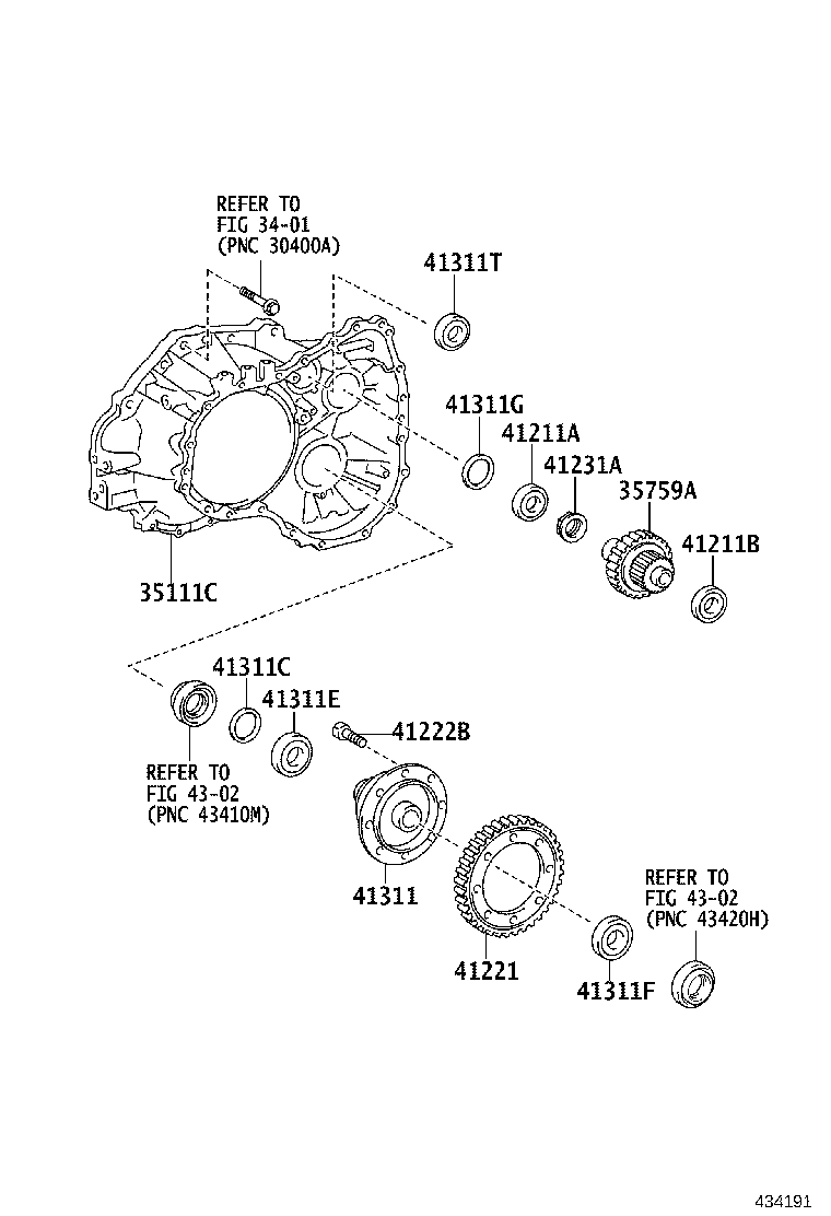 41301-12223 CASE, FRONT DIFFERENTIAL product image