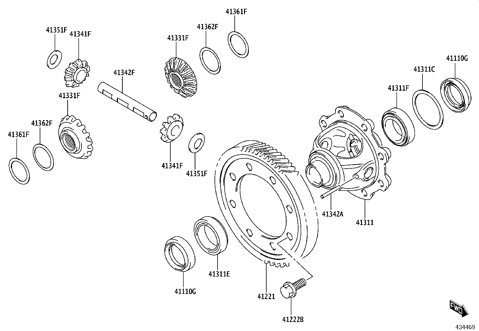 90118-WC773 SHIM (FOR FRONT DIFFERENTIAL CASE FRONT) product image