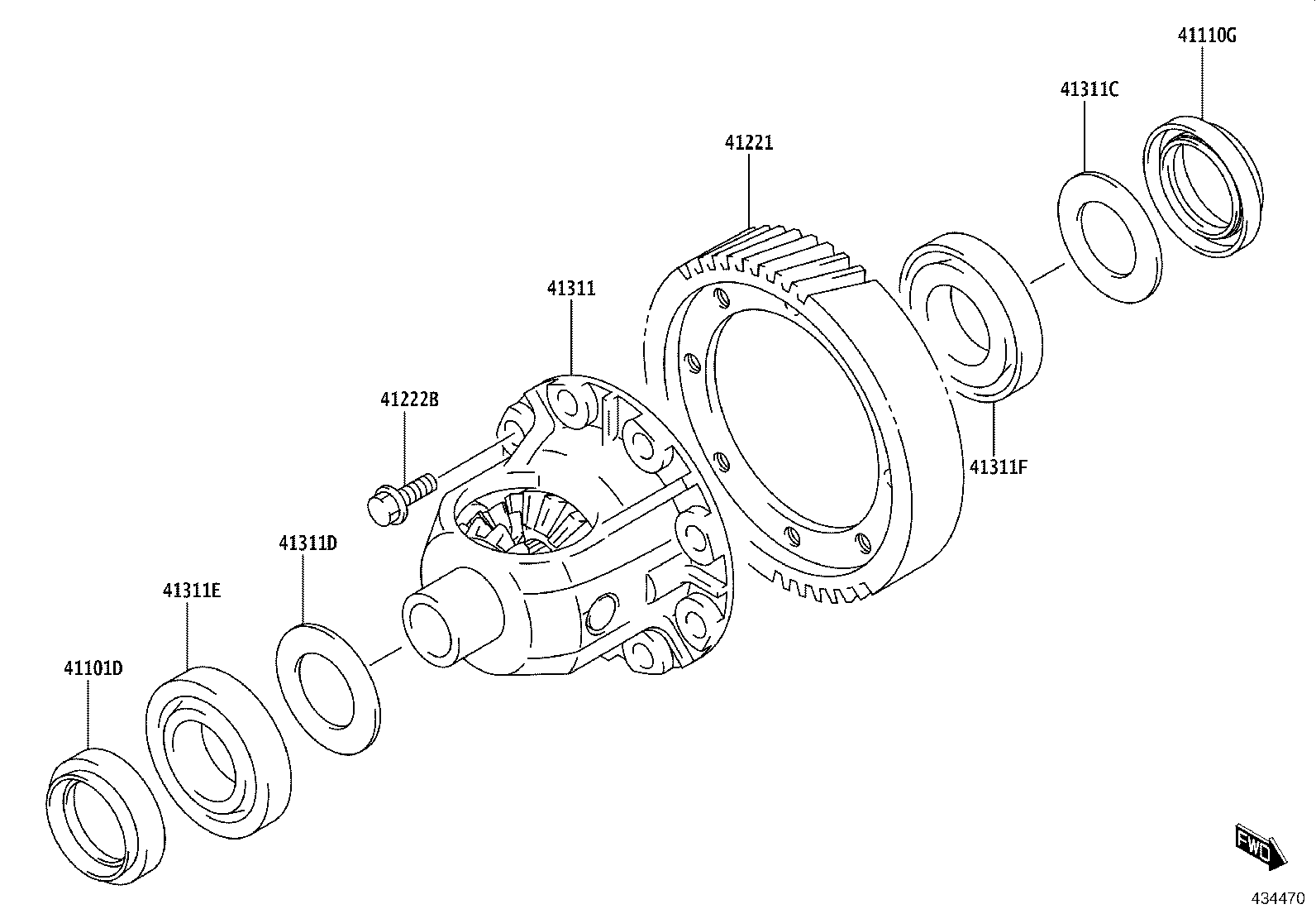 90118-WC773 SHIM (FOR FRONT DIFFERENTIAL CASE FRONT) product image