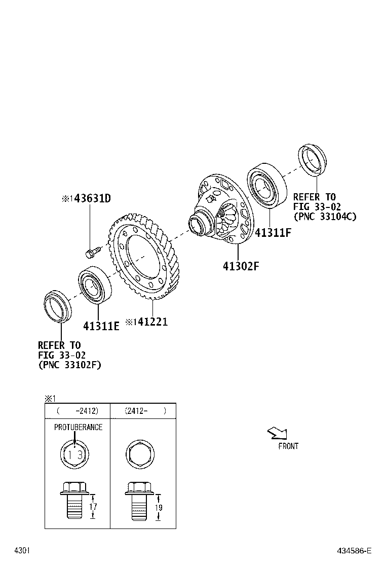 9004A-36123 BEARING, TAPERED ROLLER (FOR FRONT DIFFERENTIAL CASE FRONT) product image