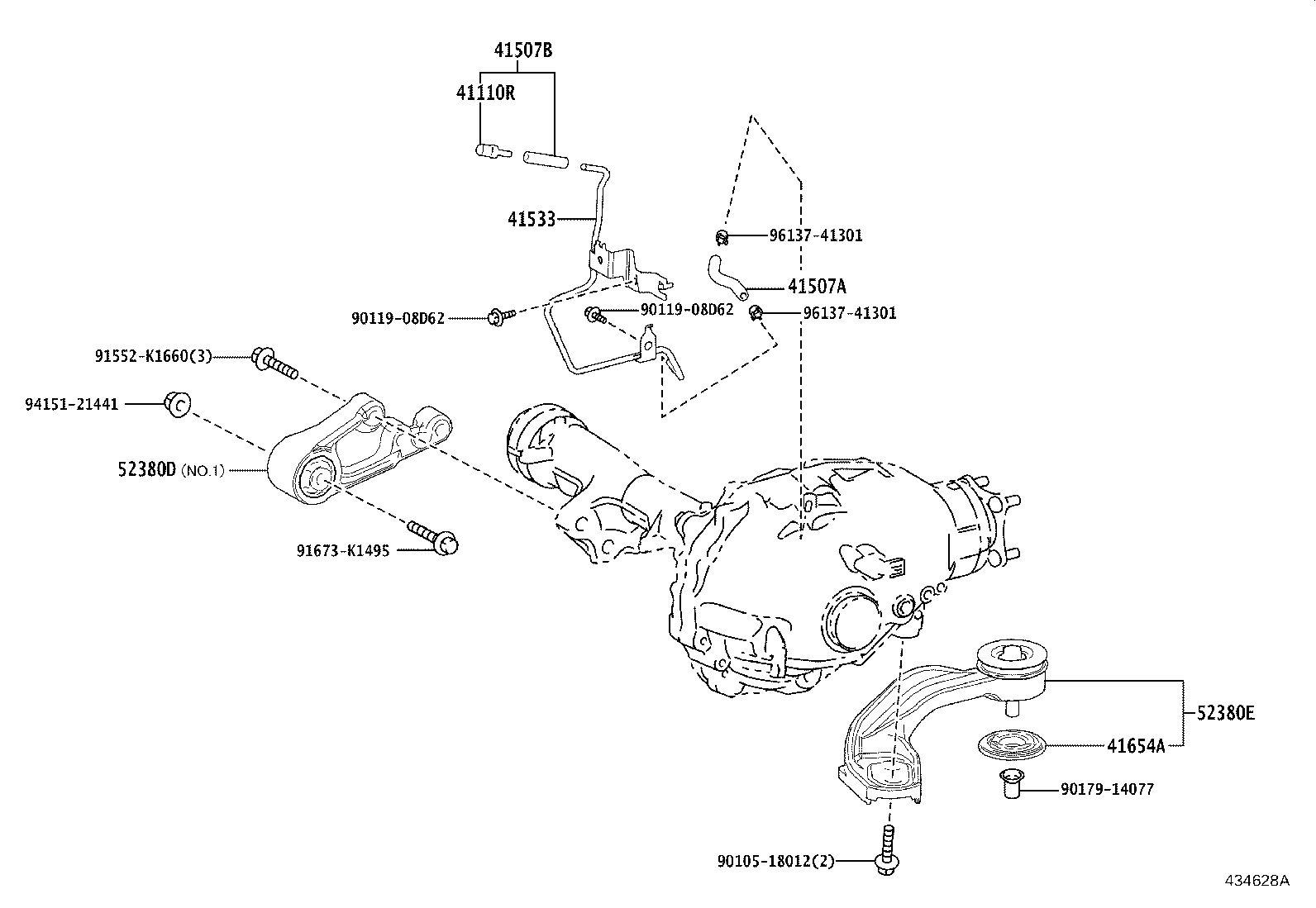 41110-60E00 CARRIER ASSY, DIFFERENTIAL, FRONT product image
