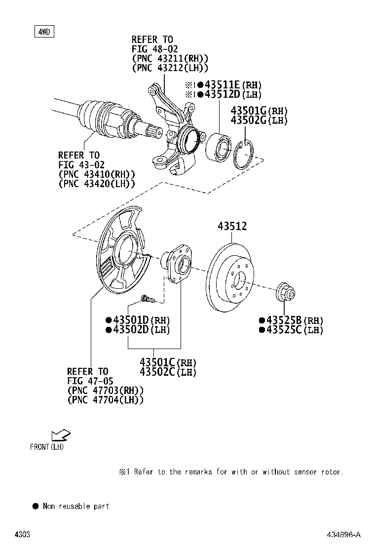 43512-87402 DISC, FRONT product image