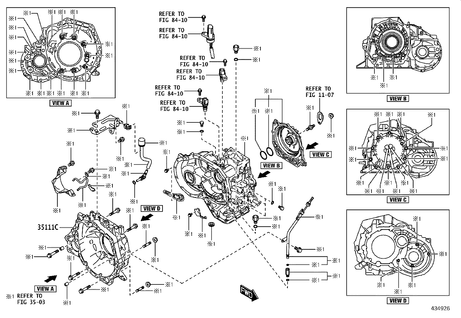 33111-WC014 CASE, FRONT TRANSAXLE(MTM) product image