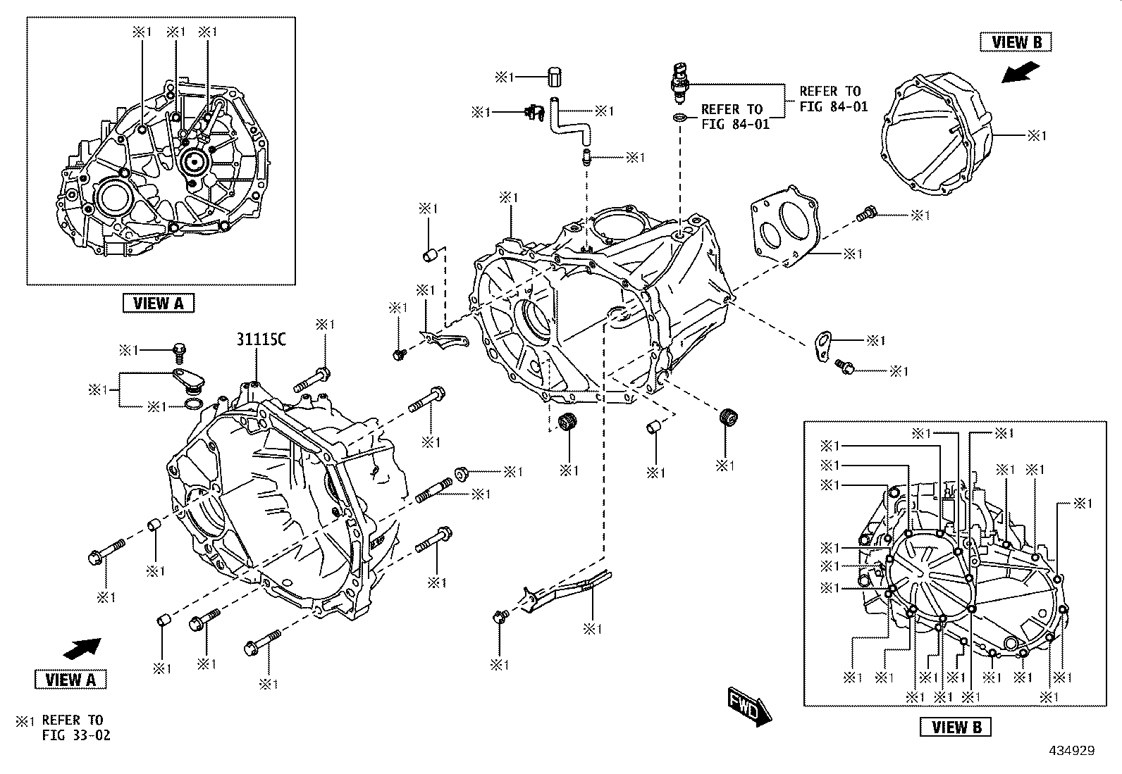 33111-WC014 CASE, FRONT TRANSAXLE(MTM) product image