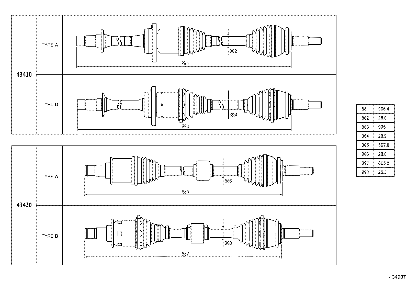 04437-02850 BOOT KIT, FRONT DRIVE SHAFT INBOARD JOINT, RH product image