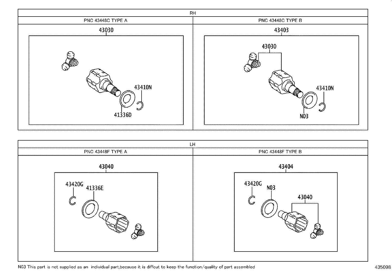 90311-C0045 OIL SEAL, FRONT DRIVE SHAFT, LH product image