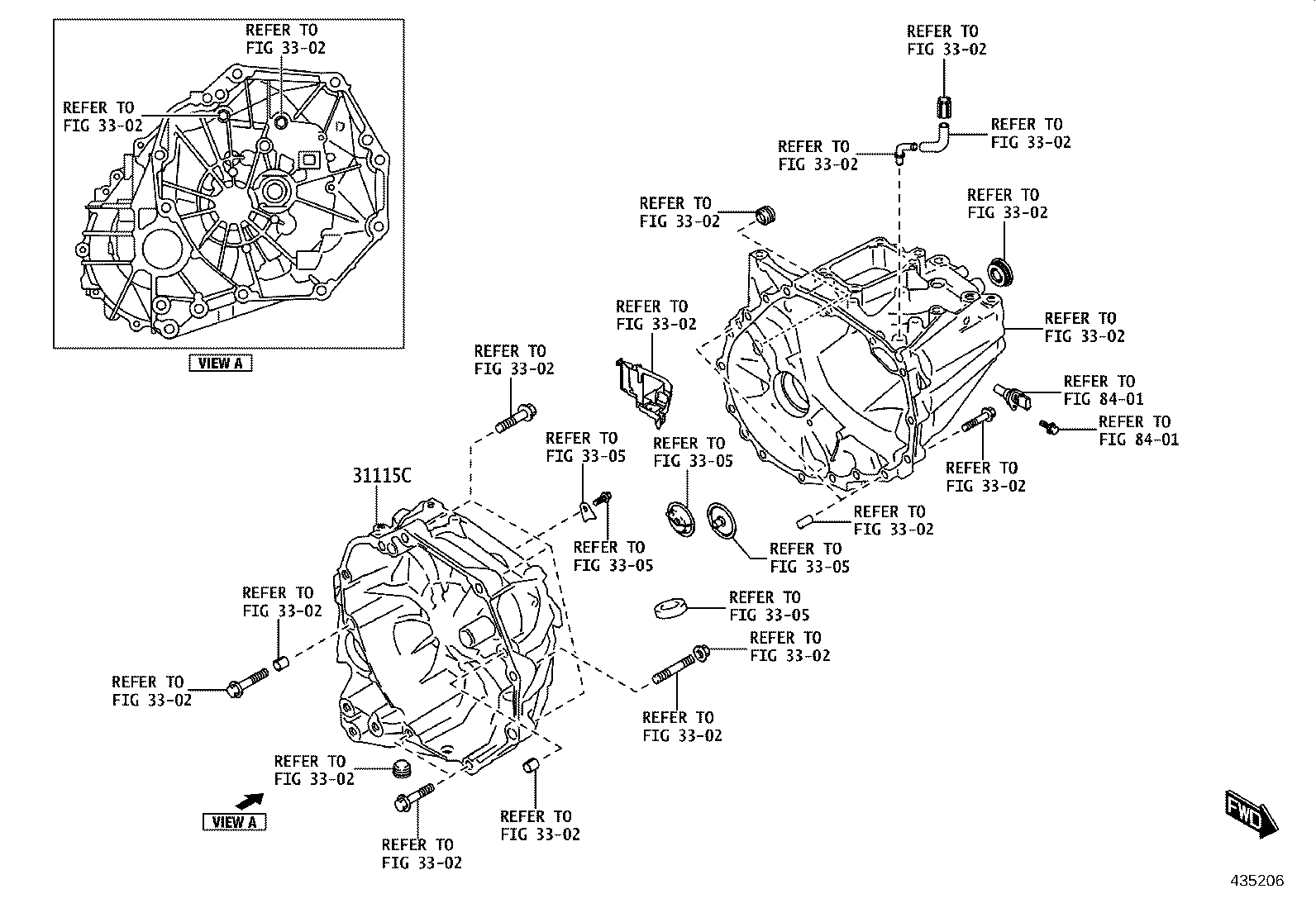 31115-WC008 CASE, FRONT TRANSAXLE(MTM) product image