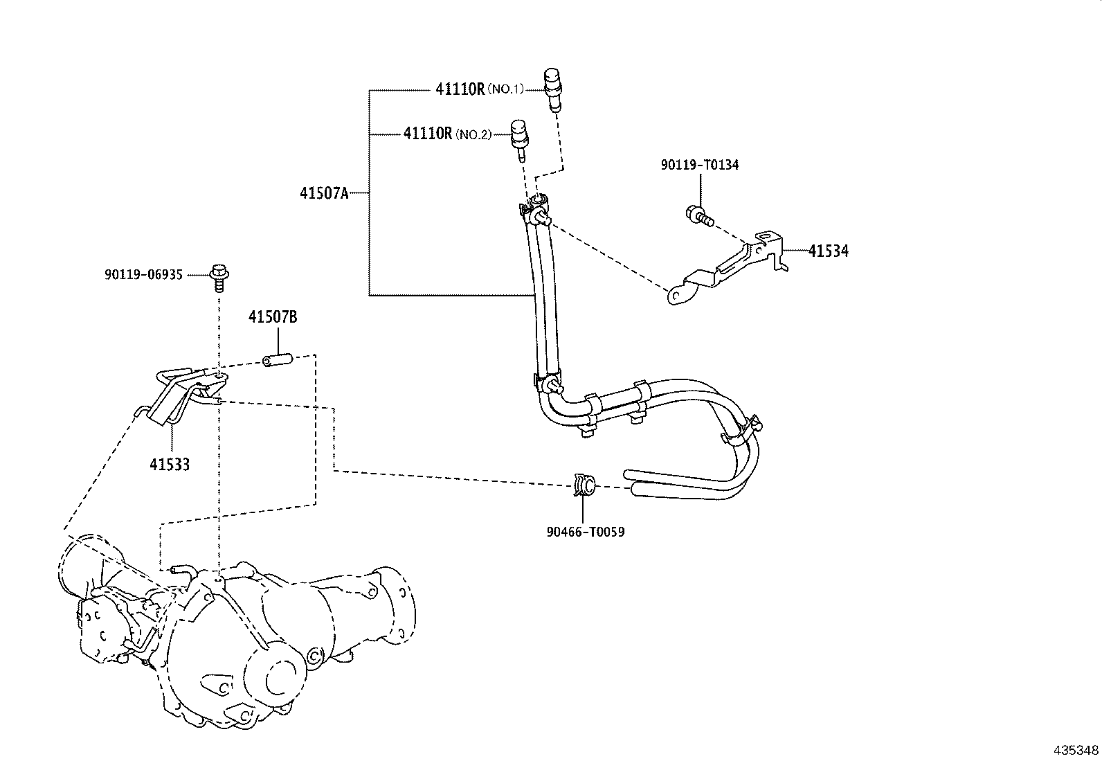 41110-71441 CARRIER ASSY, DIFFERENTIAL, FRONT product image