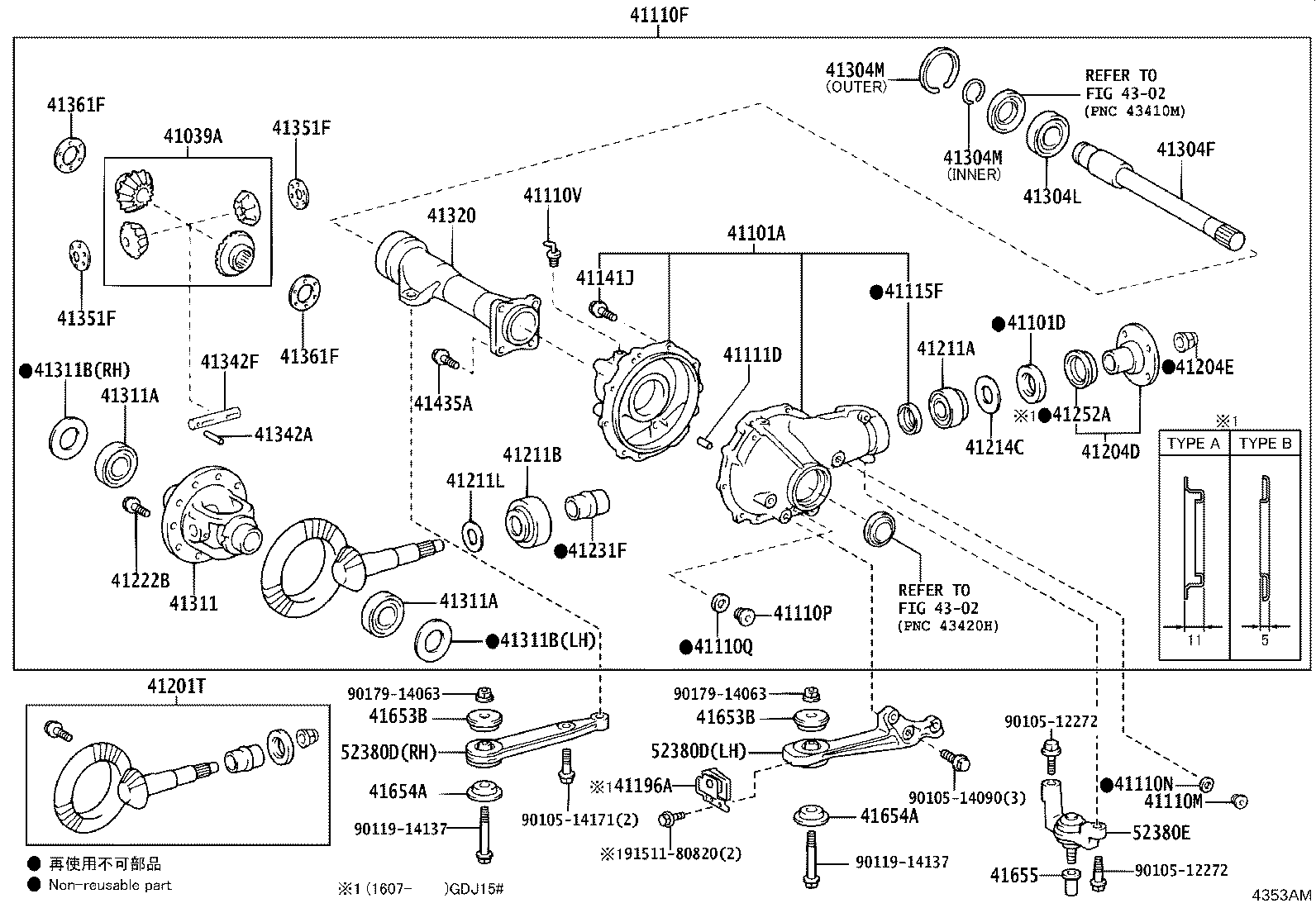 41110-3D421 CARRIER ASSY, DIFFERENTIAL, FRONT product image