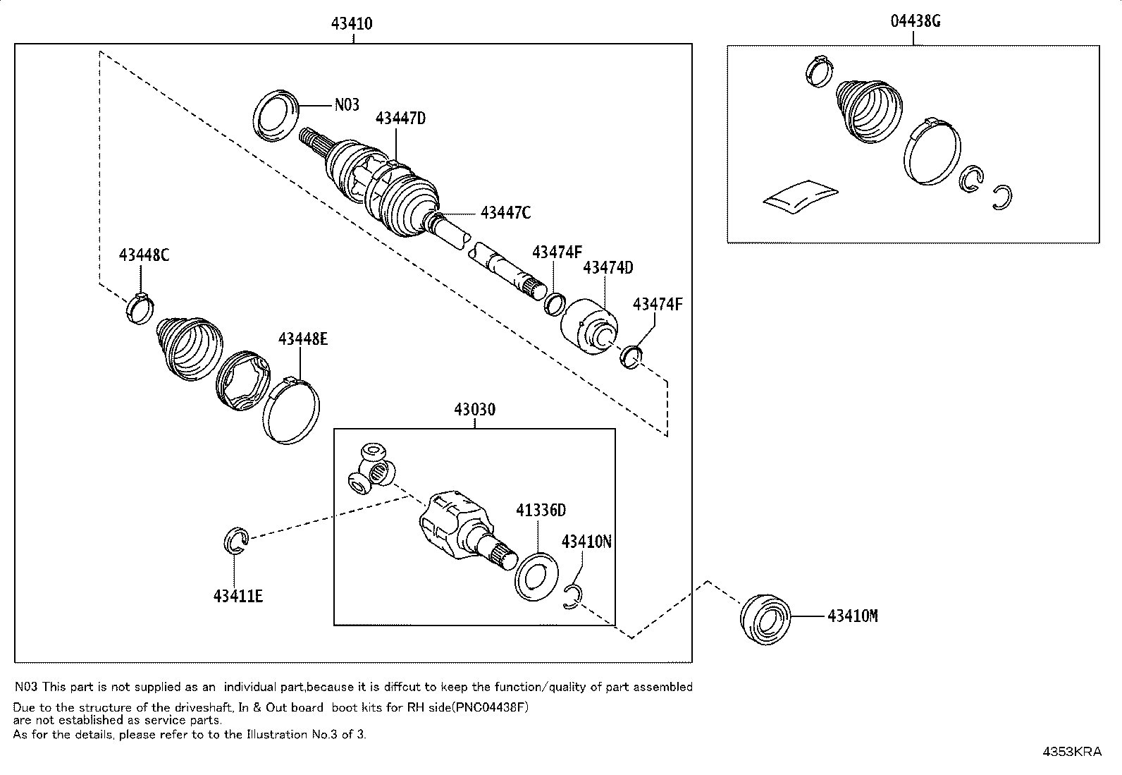 90311-C0045 OIL SEAL, FRONT DRIVE SHAFT, LH product image