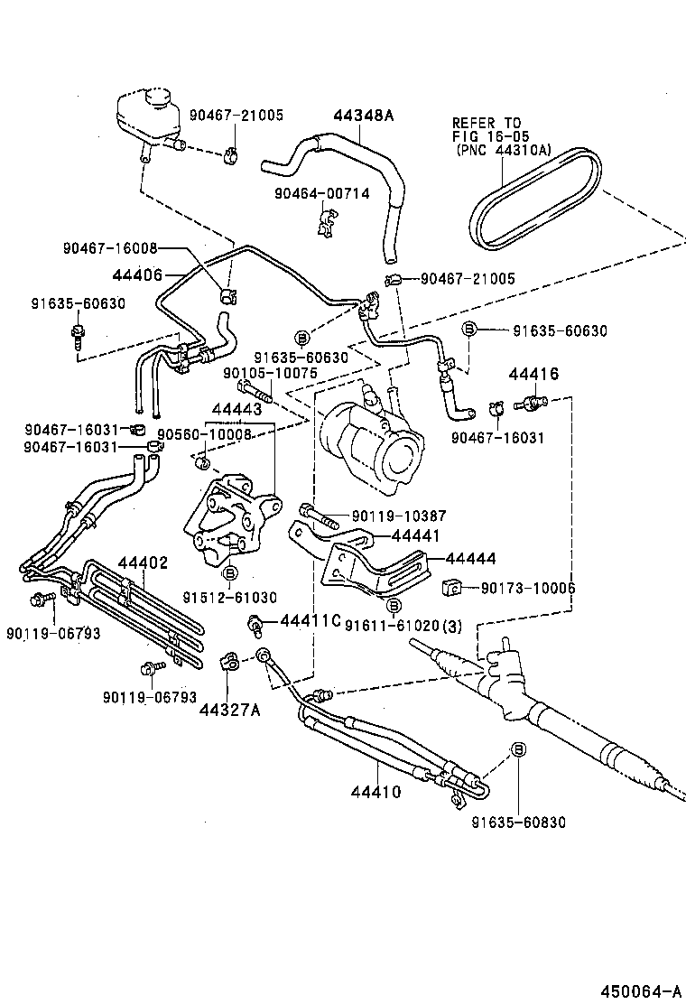 44402-20440 COOLER SUB-ASSY, POWER STEERING OIL, NO.1 product image