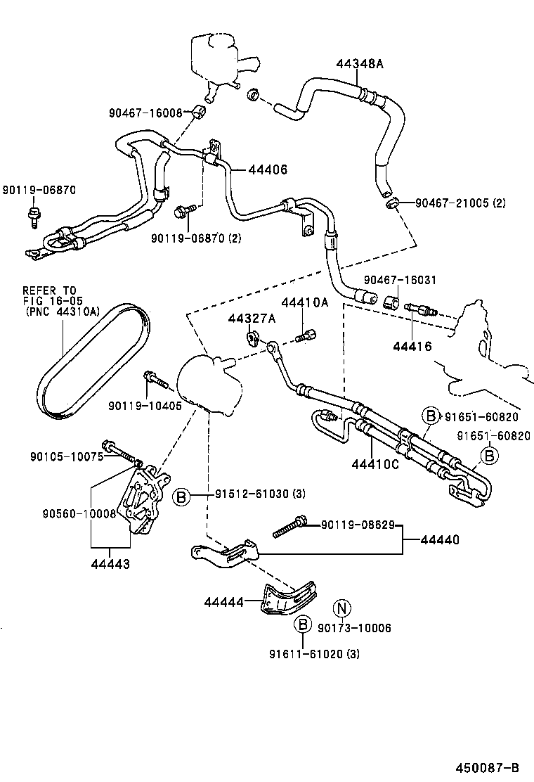44406-20730 TUBE SUB-ASSY, RETURN product image