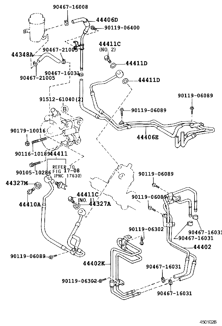 44402-24200 COOLER SUB-ASSY, POWER STEERING OIL, NO.1 product image