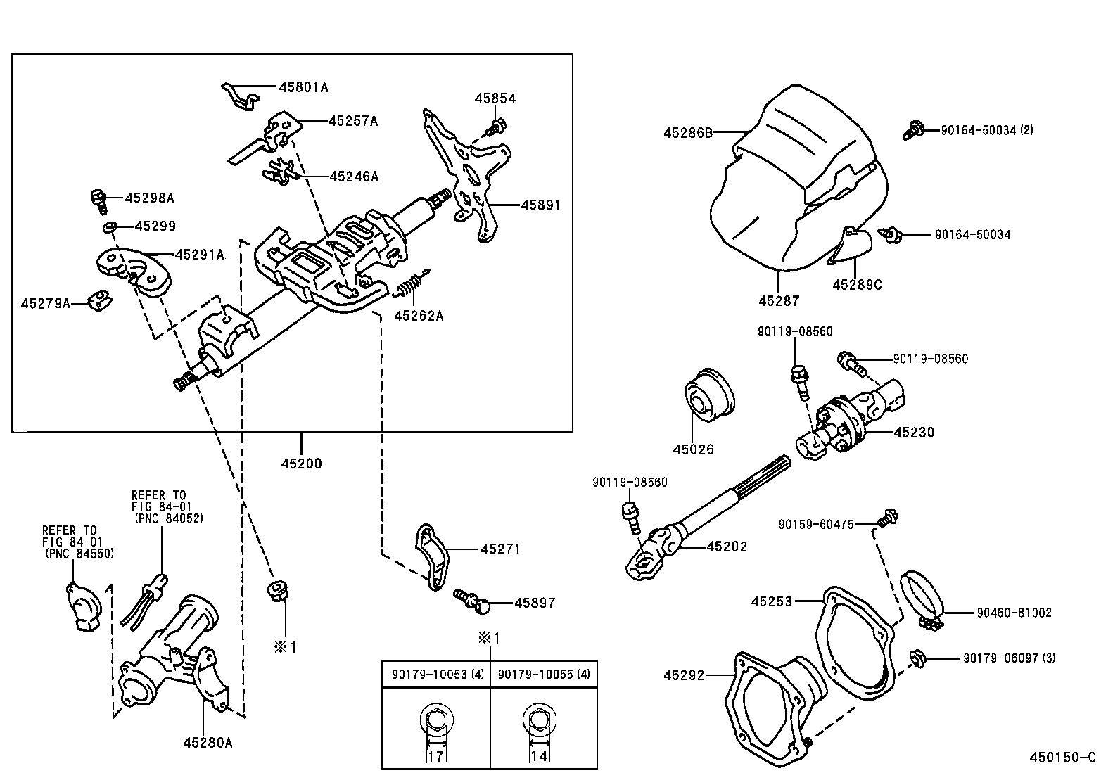 45202-33020 SHAFT SUB-ASSY, STEERING INTERMEDIATE product image