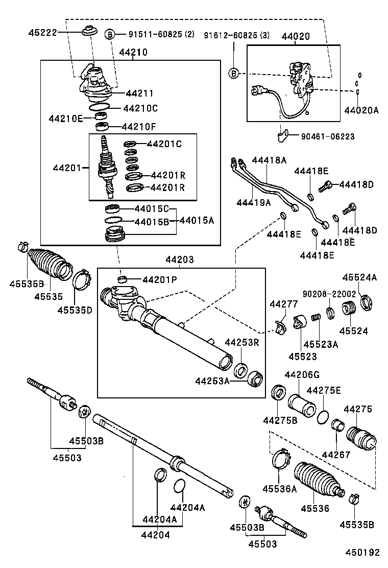 44210-22261 VALVE ASSY, POWER STEERING CONTROL product image