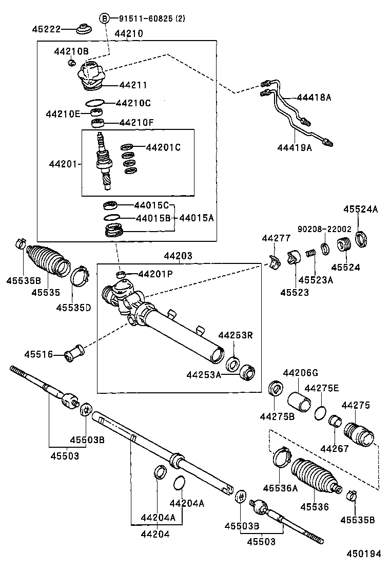 44210-22261 VALVE ASSY, POWER STEERING CONTROL product image