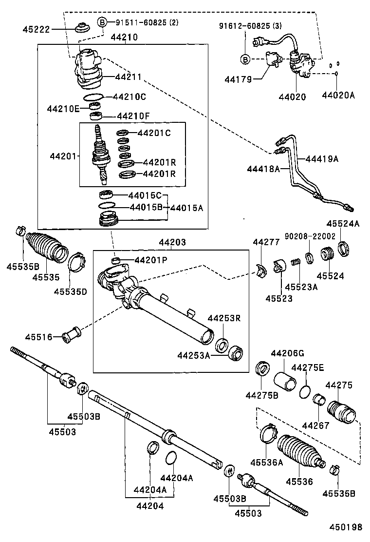 44210-22261 VALVE ASSY, POWER STEERING CONTROL product image