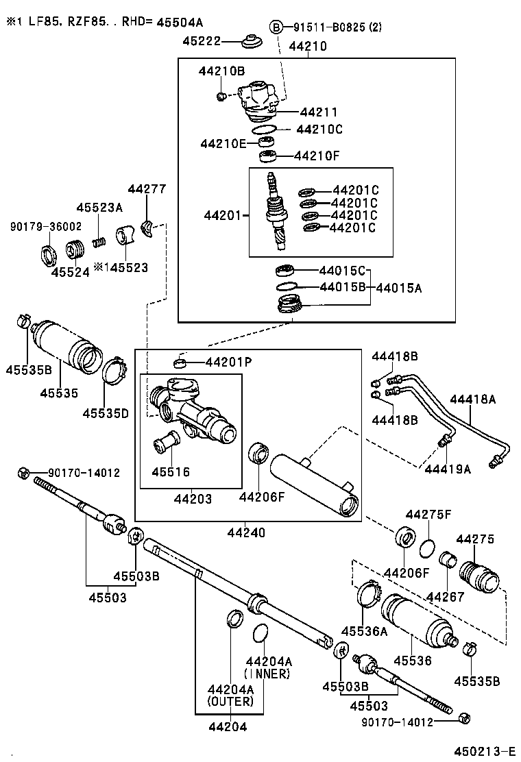 45046-09090 END SUB-ASSY, TIE ROD, RH product image