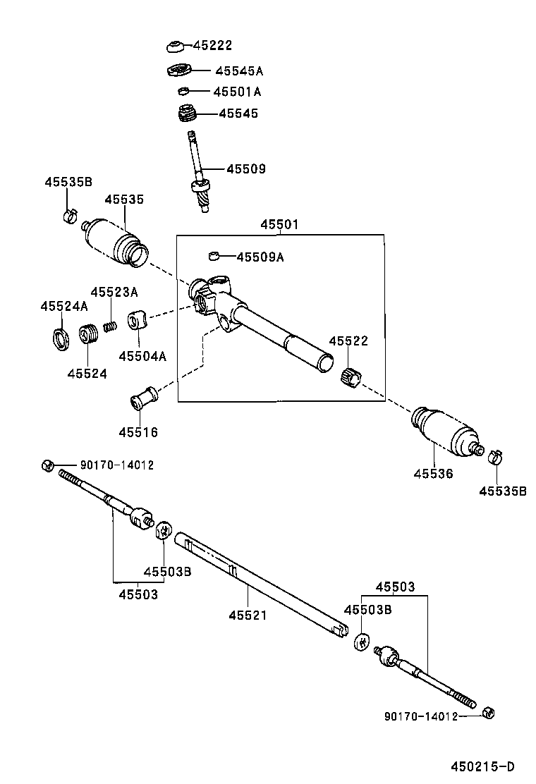 45046-09090 END SUB-ASSY, TIE ROD, RH product image