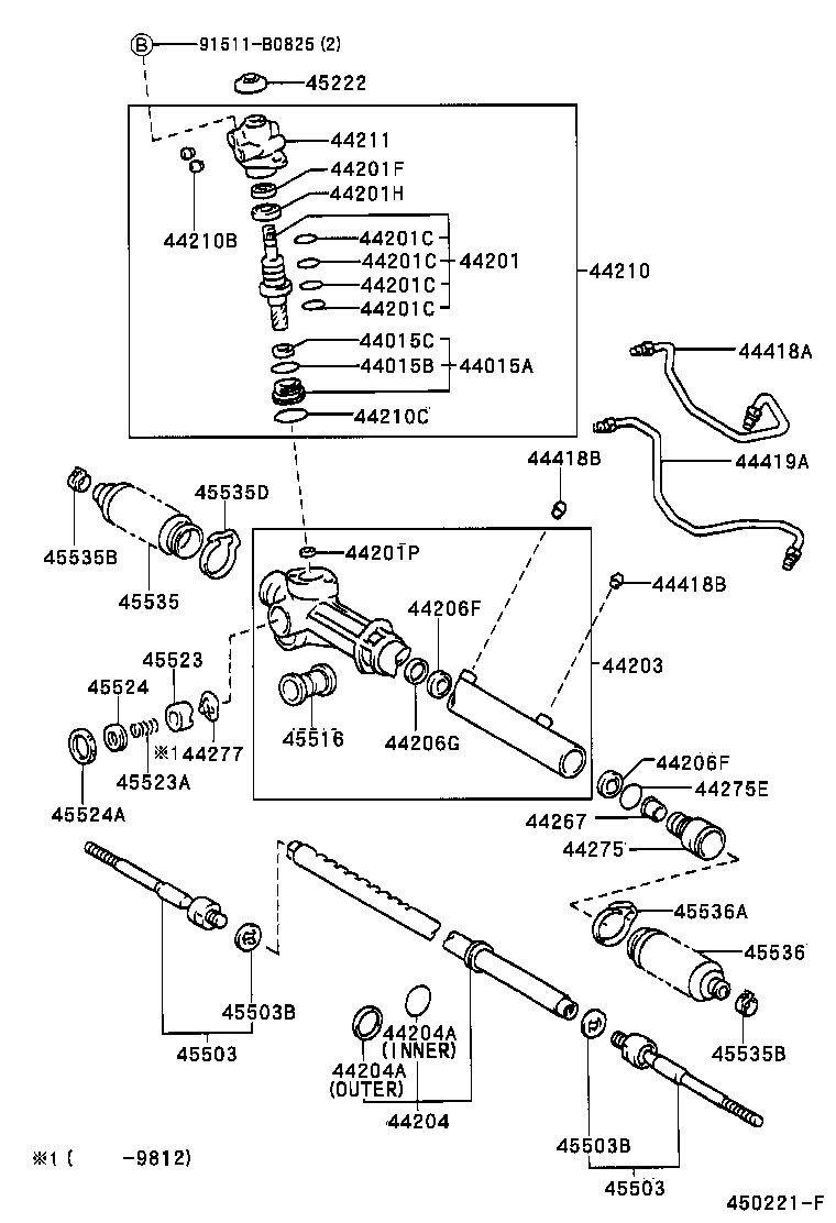 44210-28280 VALVE ASSY, POWER STEERING CONTROL product image