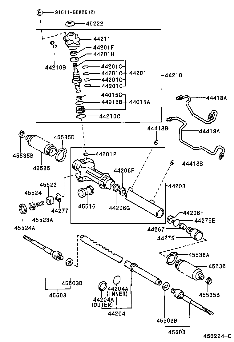 44210-28280 VALVE ASSY, POWER STEERING CONTROL product image