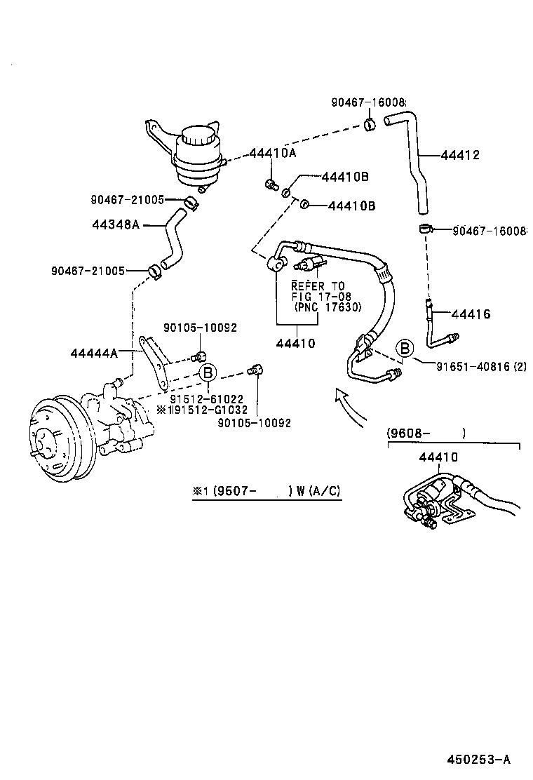 44348-28150 HOSE, OIL RESERVOIR TO PUMP, NO.1 product image