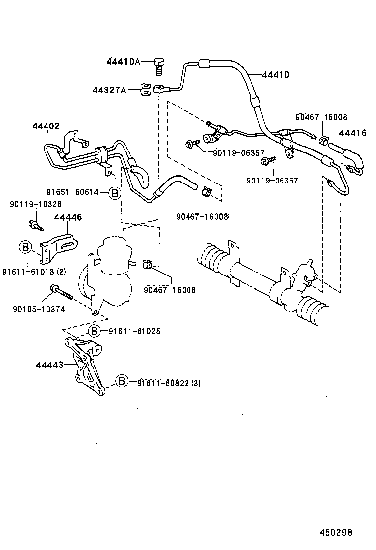 44443-12100 BRACKET, PUMP product image