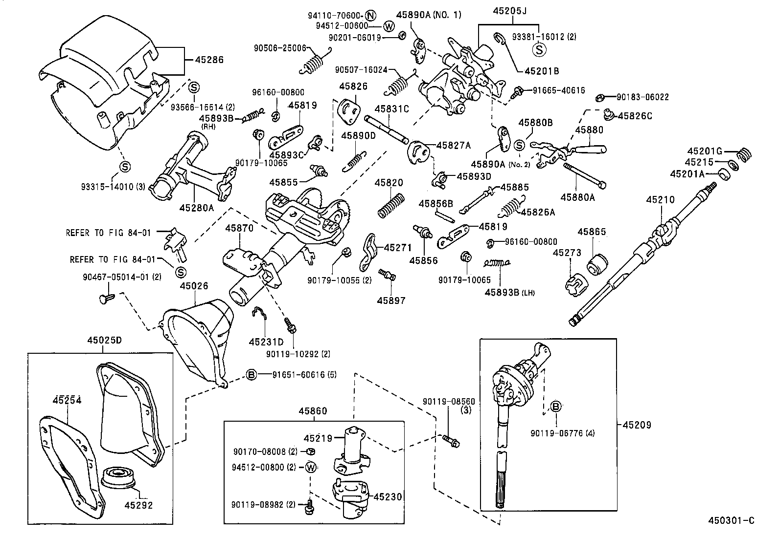 45025-04020 COVER SUB-ASSY, STEERING COLUMN HOLE, NO.1 product image