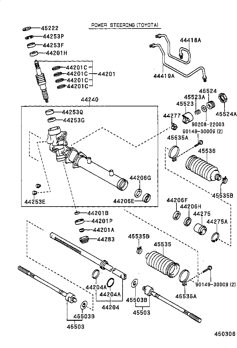 44201-12370 VALVE SUB-ASSY, POWER STEERING CONTROL product image