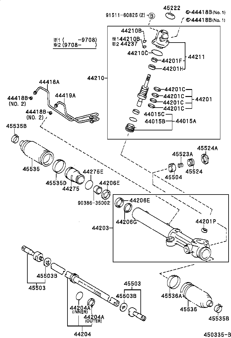 45046-39335 END SUB-ASSY, TIE ROD, RH product image