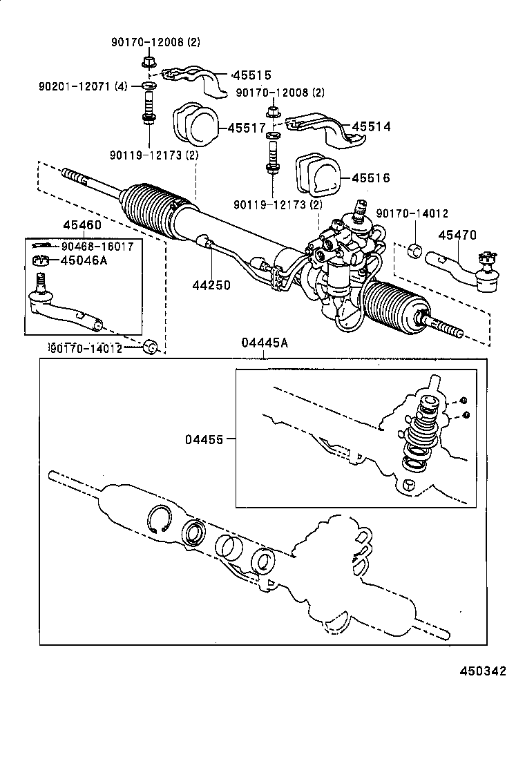 45460-59025 ROD ASSY, TIE, RH product image