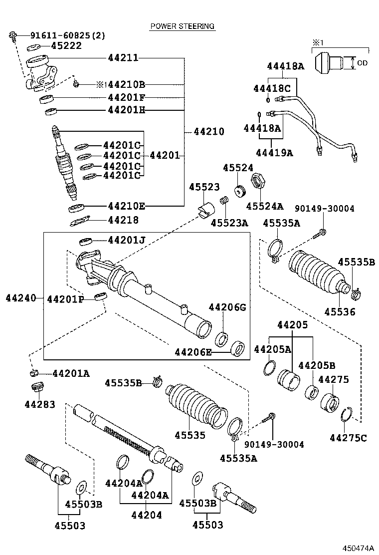 44211-12150 HOUSING, CONTROL VALVE product image