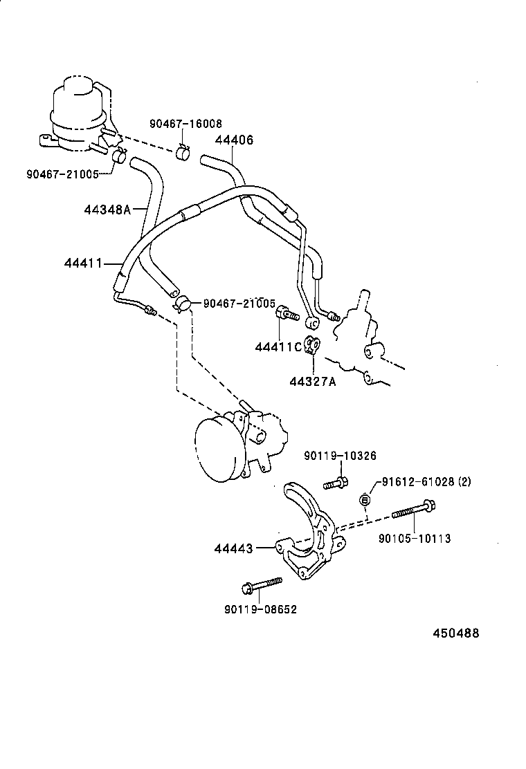 44446-43020 STRUT, ADJUSTING product image