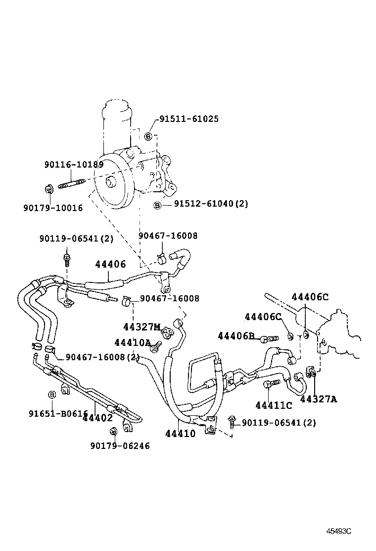 44446-43020 STRUT, ADJUSTING product image