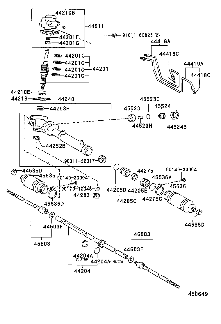 45510-10170 GEAR ASSY, STEERING product image