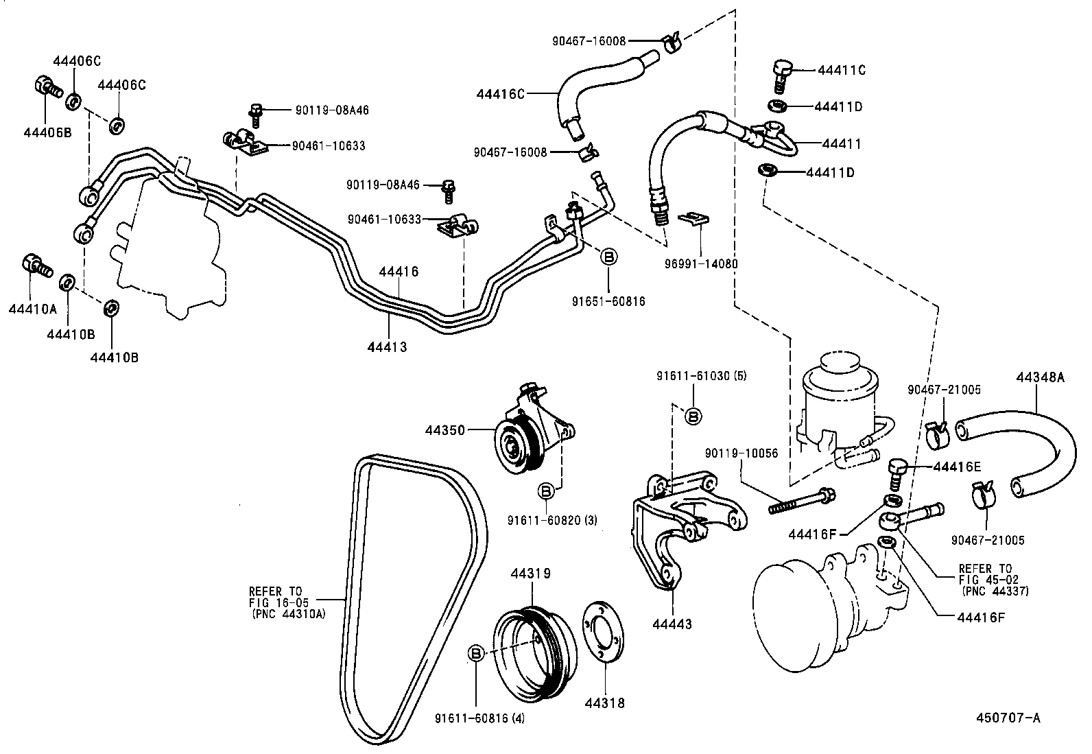 44348-37040 HOSE, OIL RESERVOIR TO PUMP, NO.1 product image