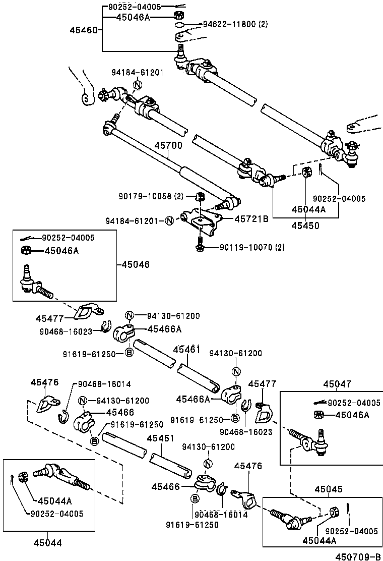 45434-36020 CAP, CENTER ARM BRACKET product image