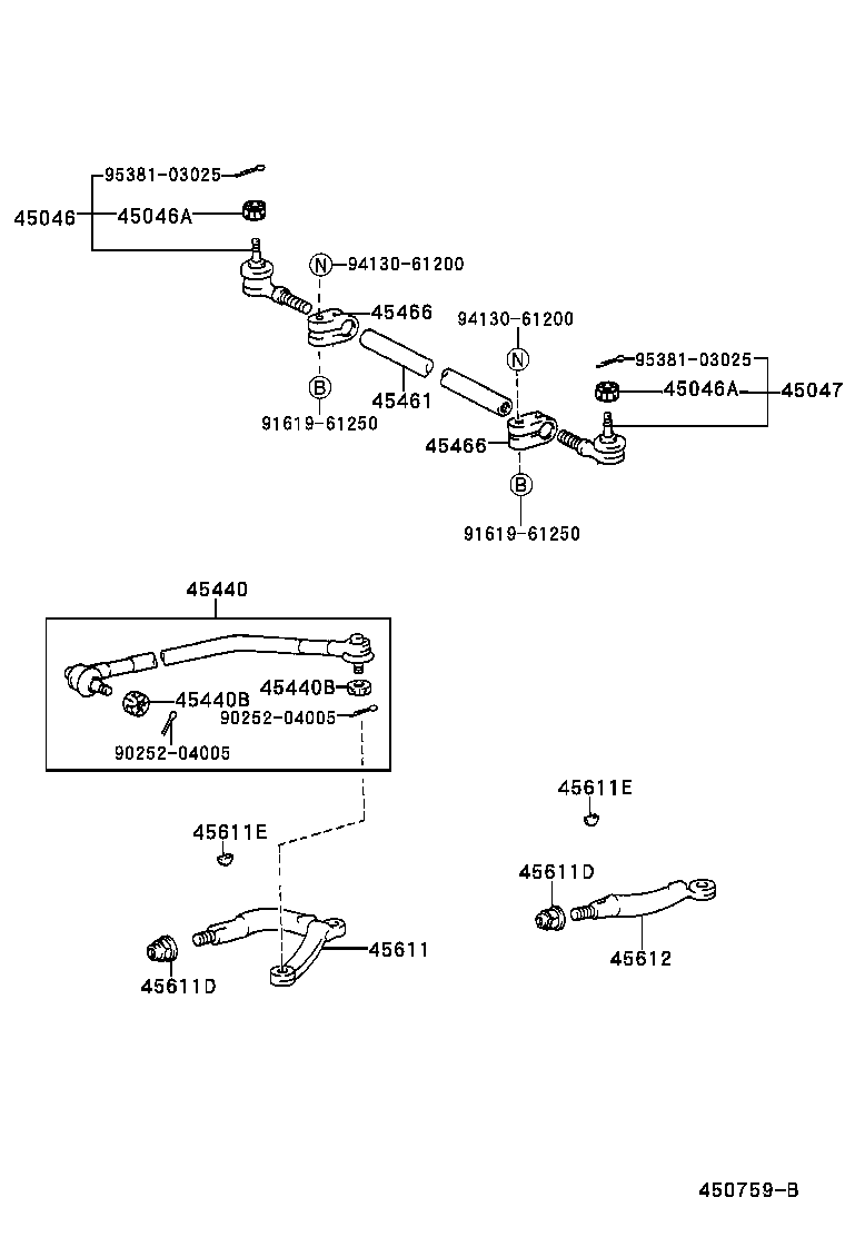 45466-36020 CLAMP, TIE ROD END product image