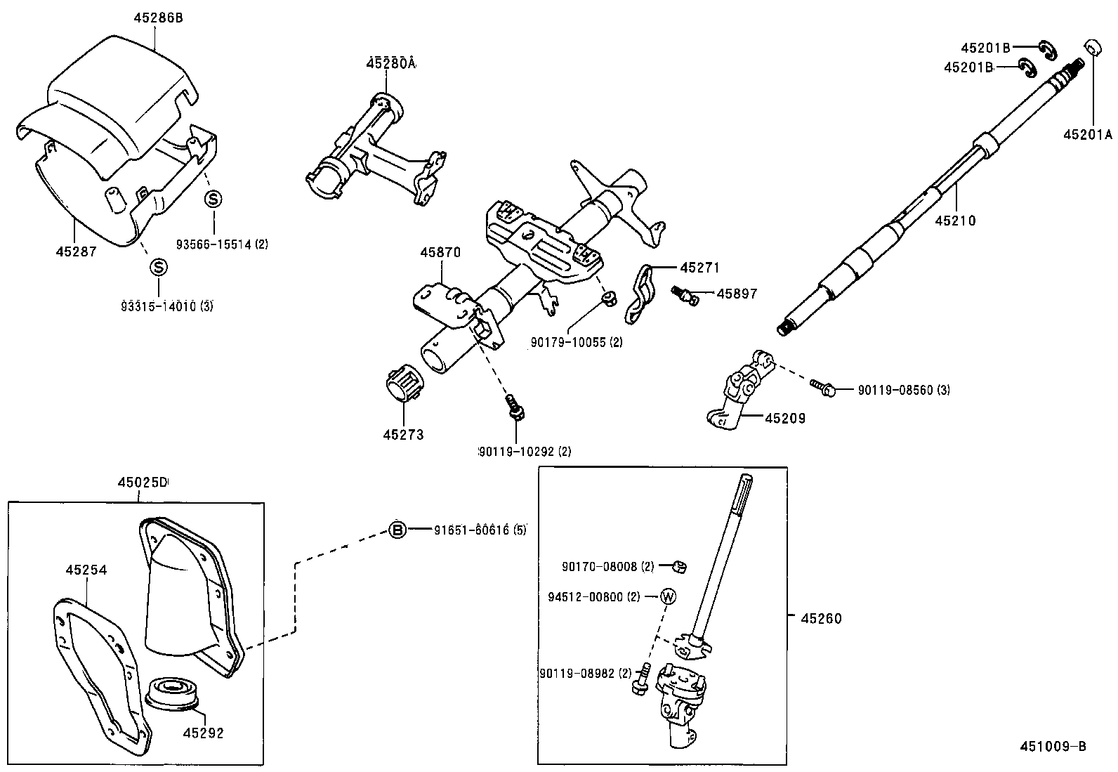 45025-04030 COVER SUB-ASSY, STEERING COLUMN HOLE, NO.1 product image