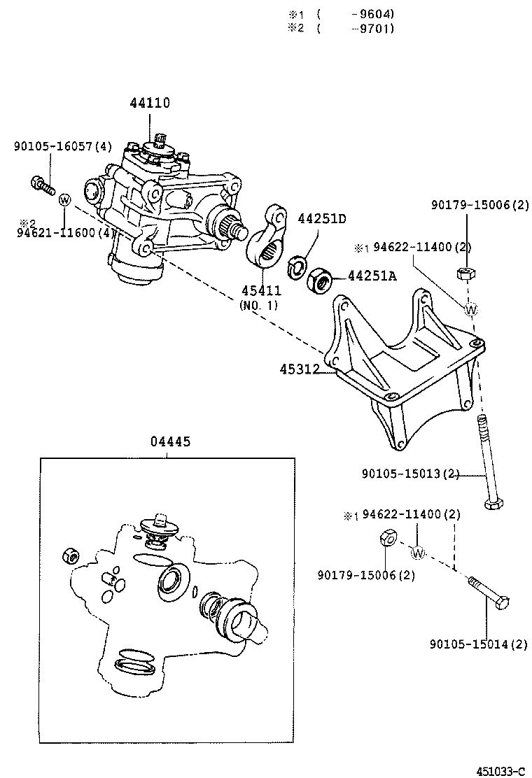 44110-36330 GEAR ASSY, POWER STEERING product image