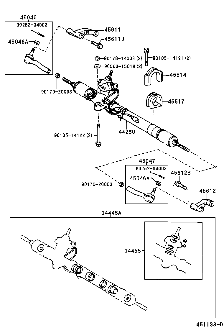 44110-60202 GEAR ASSY, POWER STEERING product image