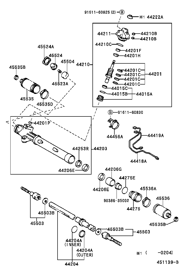 44110-60202 GEAR ASSY, POWER STEERING product image