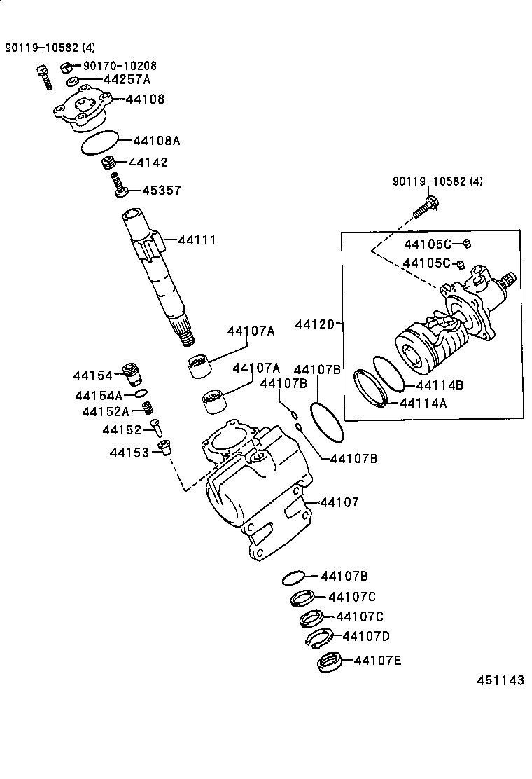 44110-60202 GEAR ASSY, POWER STEERING product image