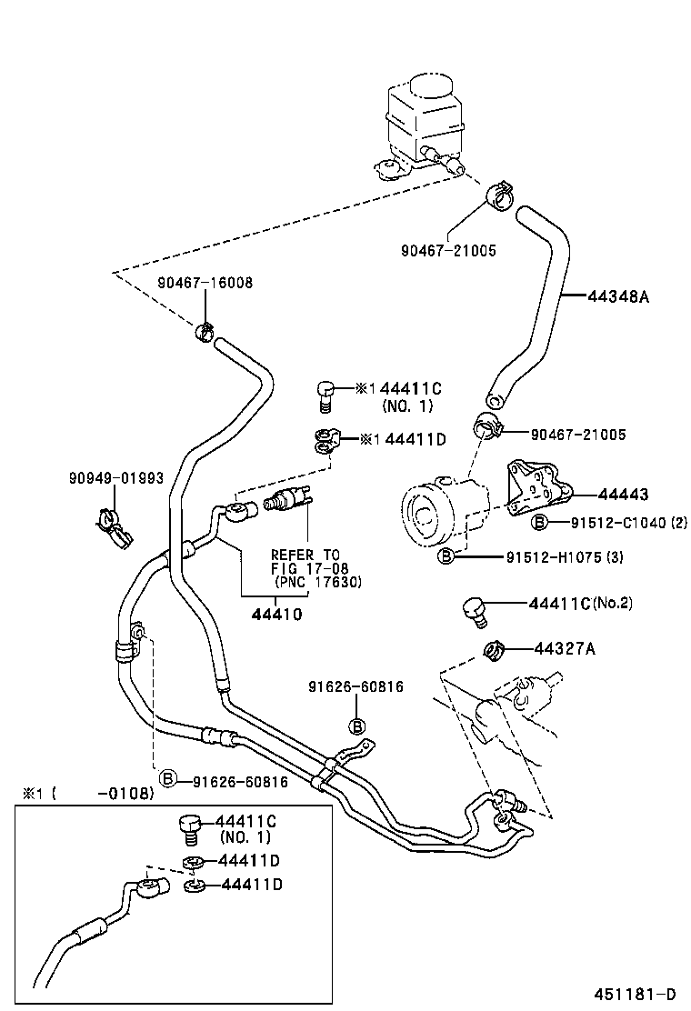 44402-60010 COOLER SUB-ASSY, POWER STEERING OIL, NO.1 product image