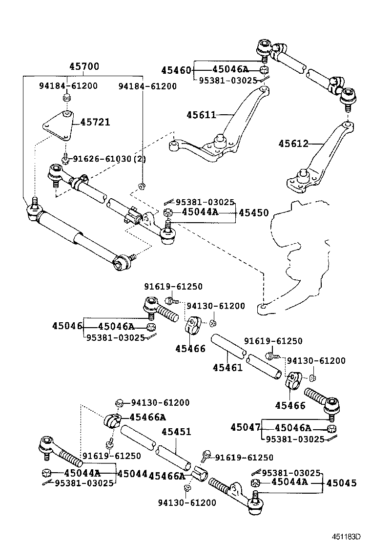 44110-60202 GEAR ASSY, POWER STEERING product image