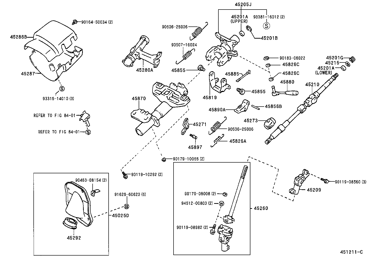 45025-04030 COVER SUB-ASSY, STEERING COLUMN HOLE, NO.1 product image