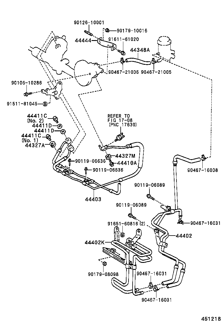 44402-24200 COOLER SUB-ASSY, POWER STEERING OIL, NO.1 product image