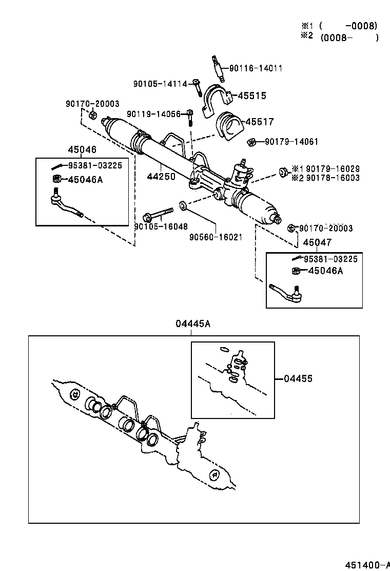 45046-39335 END SUB-ASSY, TIE ROD, RH product image