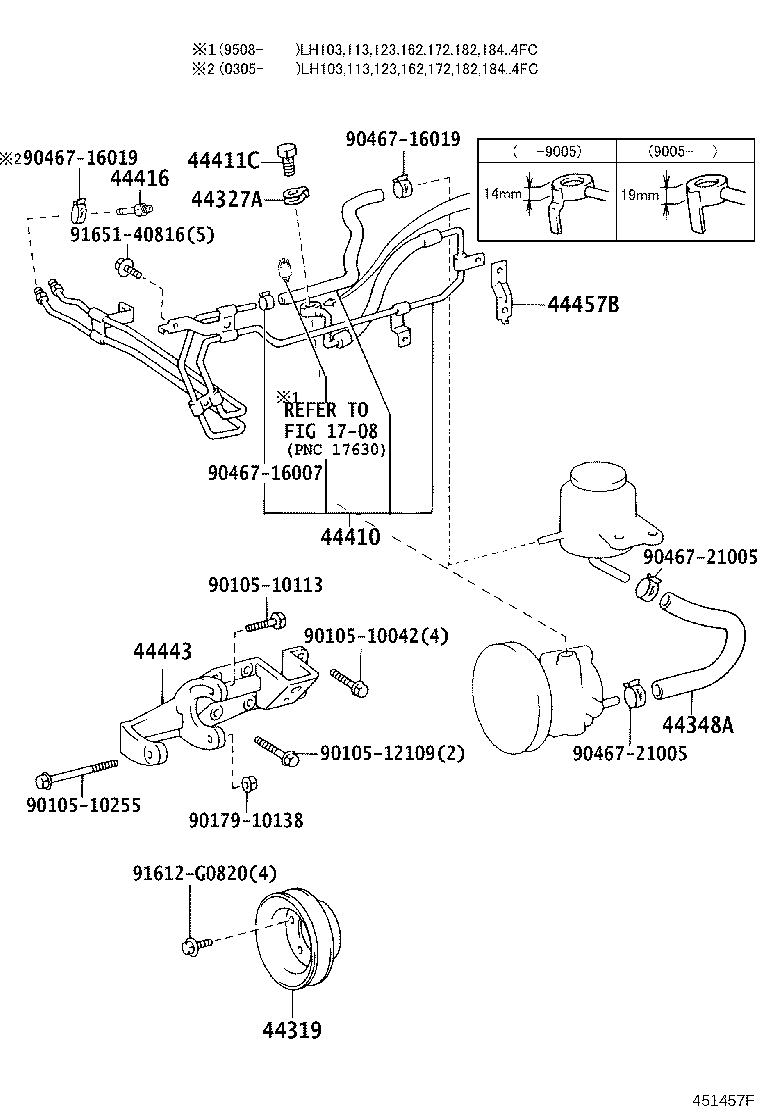 44348-26200 HOSE, OIL RESERVOIR TO PUMP, NO.2 product image
